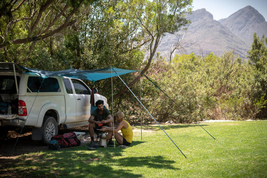 Quechua MH100 Multifunction Camping Tarp, dark petrol blue Image 2 of 4