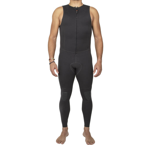 A photo of the Itiwit 2 mm Neoprene Canoe Kayak and SUP Long John Wetsuit Men's in use