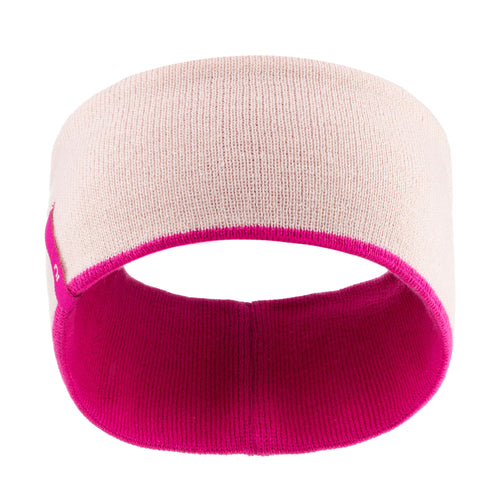 A photo of the Wedze Reversible Ski Headband Kids' in use