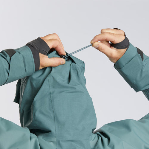 A photo of the Wedze FR900 Freeride Ski Jacket Men's in use