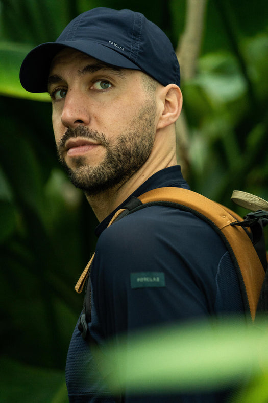 Travel Backpacking Cap | TRAVEL 100 - Navy Blue, asphalt blue Image 3 of 4