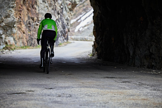 Triban RC100 High Visibility Winter Cycling Jacket Men's, fluoresent yellow green Image 2 of 5