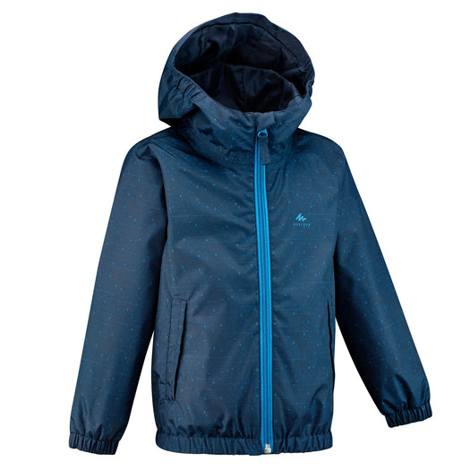 Quechua MH500 Waterproof Hiking Jacket Kids', blue Image 5 of 5