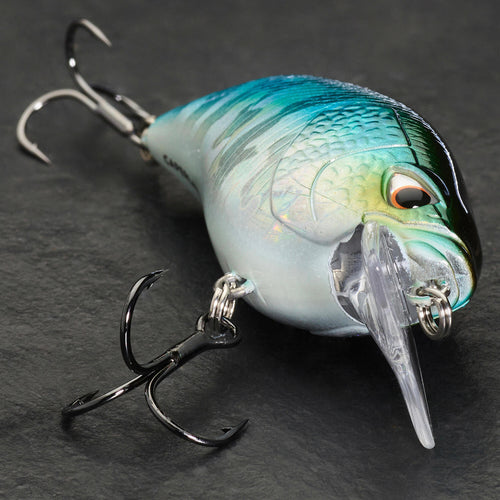 A photo of the CAPERLAN CRKSR 53 Floating 2"1 10 - 1 3oz Crankbait Shallow Runner in use