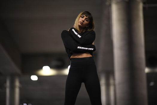 Domyos Adjustable Urban Dance Sweatshirt Women's, black Image 3 of 4