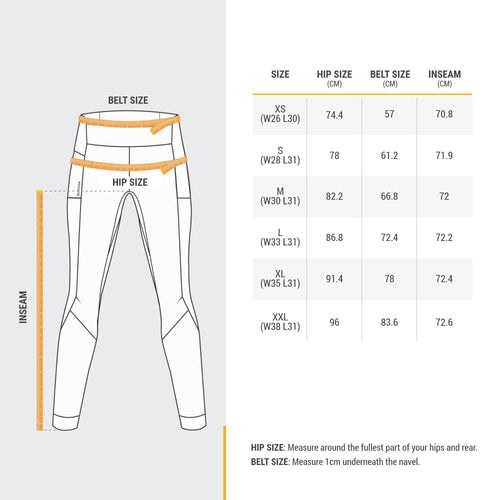 A photo of the Quechua MH500 Hiking Leggings Women's in use