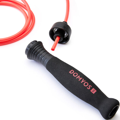 A photo of the Domyos JR500 Foam Jump Rope in use