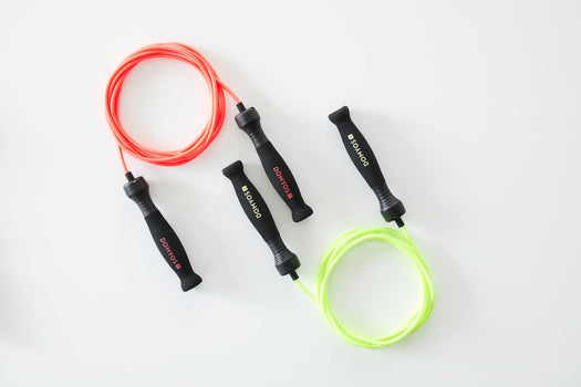 Domyos JR500 Foam Jump Rope, fluoresent lime yellow Image 2 of 6