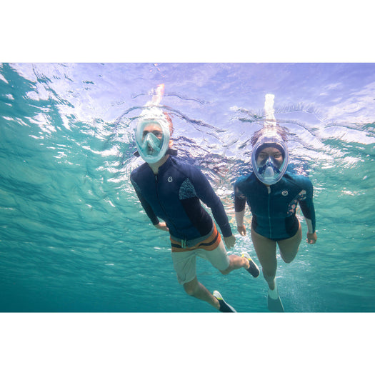 Adult's Easybreath Surface Mask Acoustic Valve - 540 Freetalk Jungle, blue Image 8 of 10