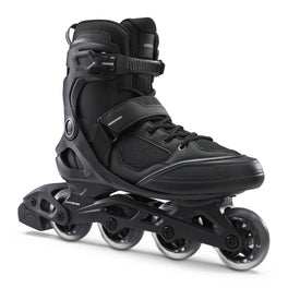 Oxelo FIT100 Inline Fitness Roller Skate 76mm 80A Adult, Image of