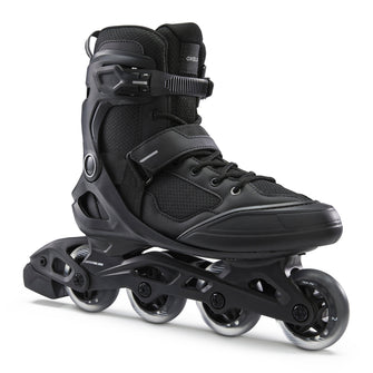 Oxelo FIT100 Inline Fitness Roller Skate 76mm 80A Adult, Image of