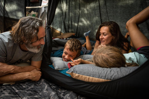 Arpenaz 50° Camping Sleeping Bag, gray blue Image 2 of 4