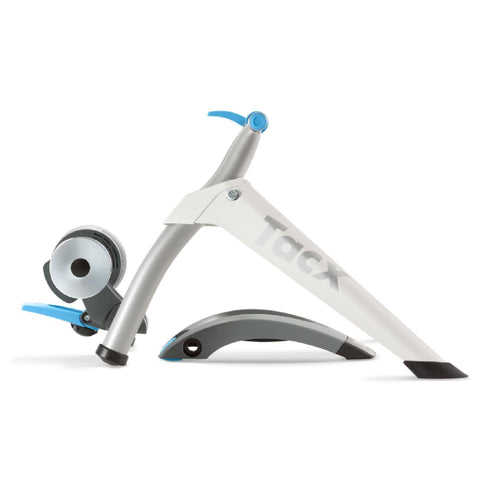 A photo of the Garmin Tacx Flow Smart Bike Trainer in use