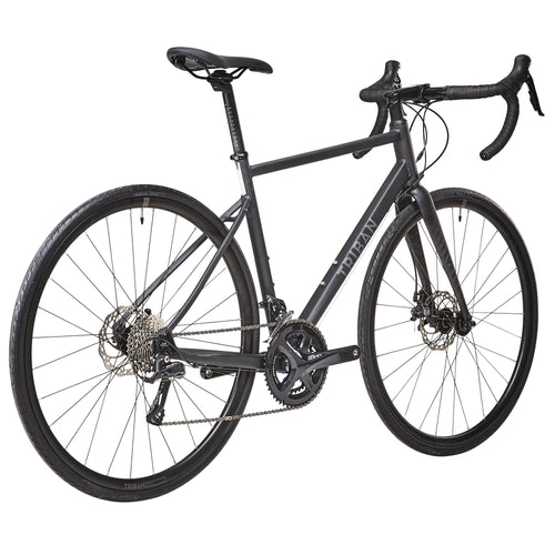 A photo of the Triban RC500 Shimano Sora Disc Brake Road Bike in use