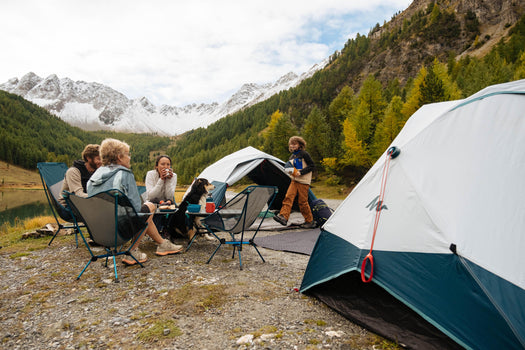 Quechua 2 Second Easy Fresh & Black Waterproof Pop Up Camping Tent 3 Person, iced coffee Image 2 of 5