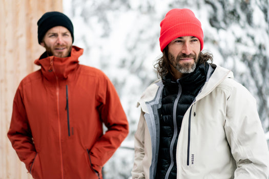 Wedze Fisherman Ski Beanie, fluoresent red Image 3 of 5