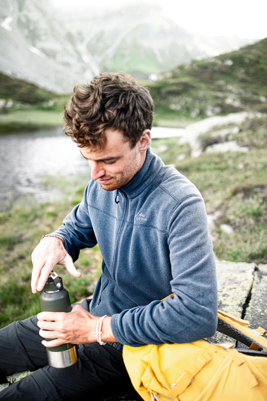 Men's Hiking Fleece Jacket - MH120, navy blue Image 2 of 5