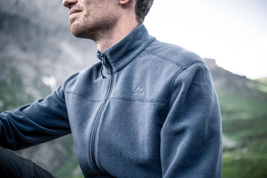 Men's Hiking Fleece Jacket - MH120, navy blue Image 3 of 5