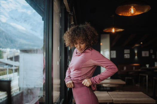 Wedze Women's BL 900 Ski Base Layer Bottoms, purple Image 2 of 4