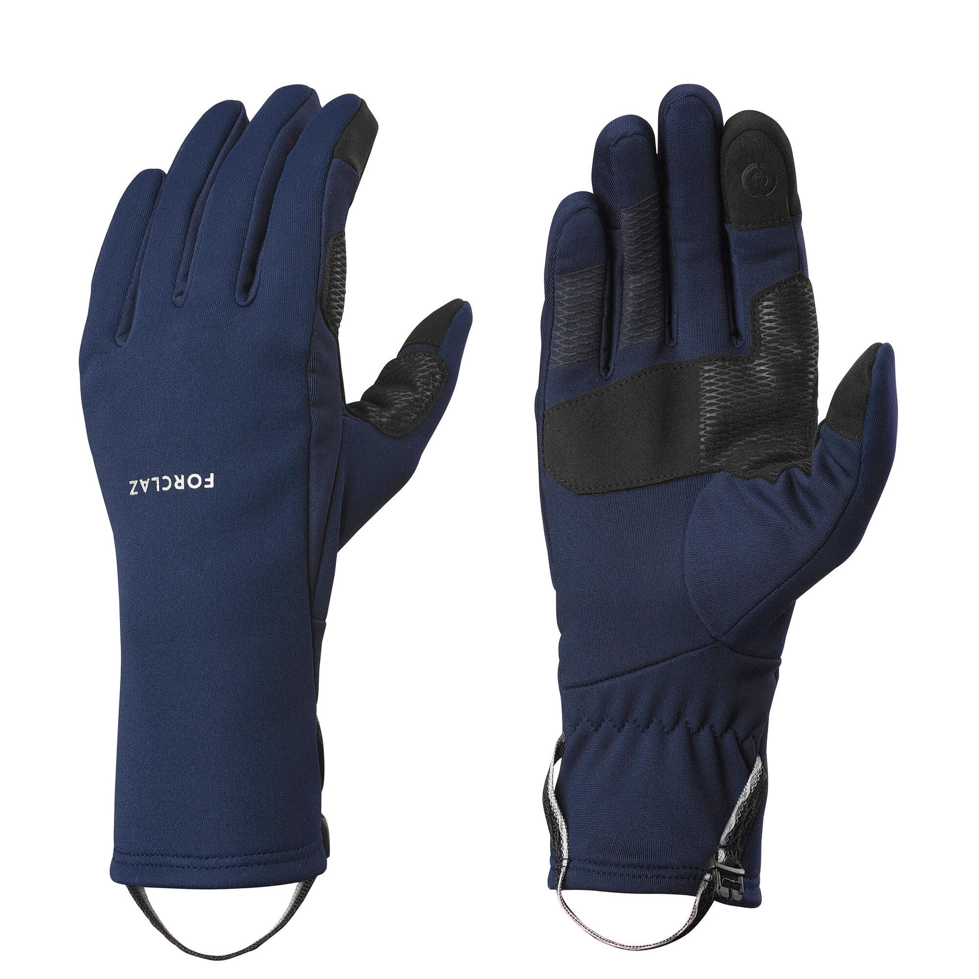 forclaz handschuhe Forclaz Adult Mt500 Touchscreen Stretch Backpacking Gloves Steel Blue / XS