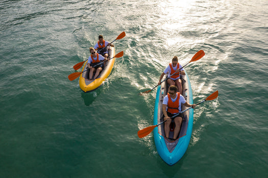Itiwit X100 Inflatable Recreational Touring Sit-on-top Kayak 1 to 3 person 540lb, blue Image 3 of 5