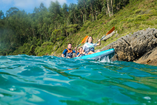 Itiwit X100 Inflatable Recreational Touring Sit-on-top Kayak 1 to 3 person 540lb, blue Image 5 of 5