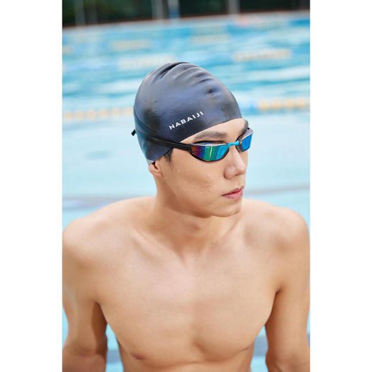 Silicone Swim Cap TERM BLACK, dark blue Image 3 of 10