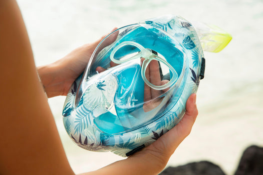 Adult's Easybreath Surface Mask Acoustic Valve - 540 Freetalk Jungle, blue Image 5 of 10