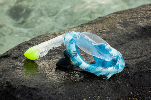 Adult's Easybreath Surface Mask Acoustic Valve - 540 Freetalk Jungle, blue Image 2 of 10