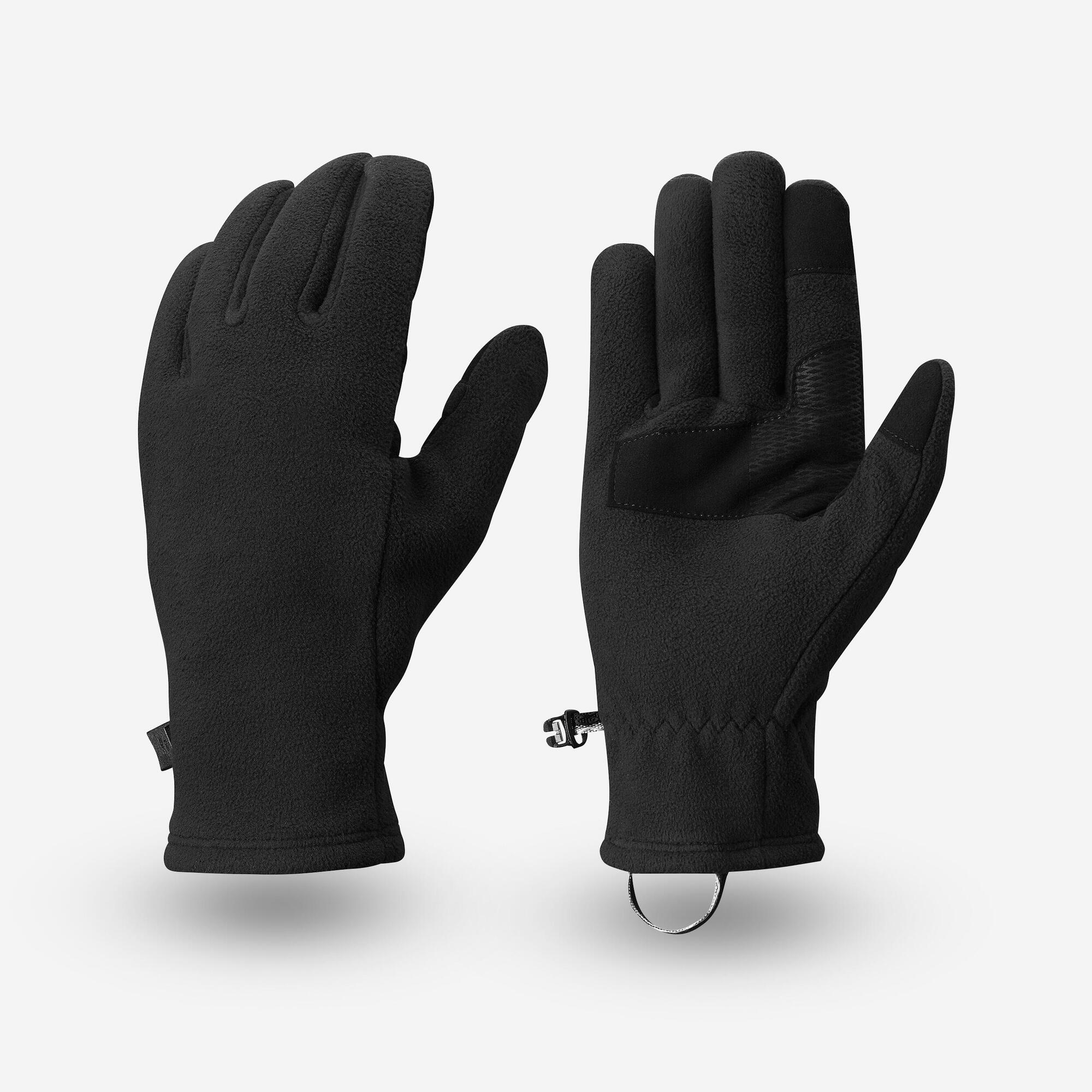forclaz trek 500 handschuhe Forclaz Adult Mt500 Fleece Backpacking Gloves Black / XL