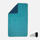 Microfibre Towel Ultra Compact Double-Sided Size Xl 110 X 175 Cm - Blue Green, Image of