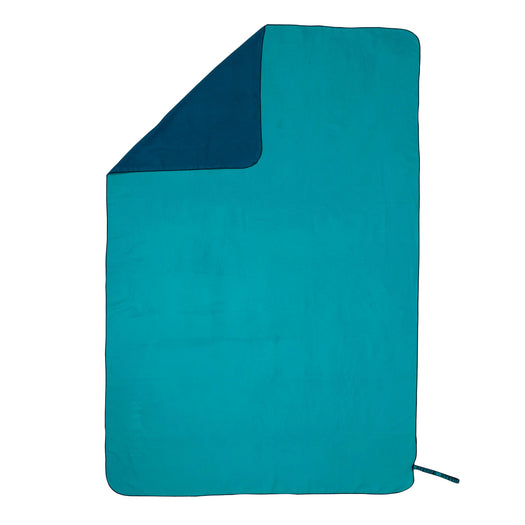Microfibre Towel Ultra Compact Double-Sided Size Xl 110 X 175 Cm - Blue Green, teal green Image 3 of 3