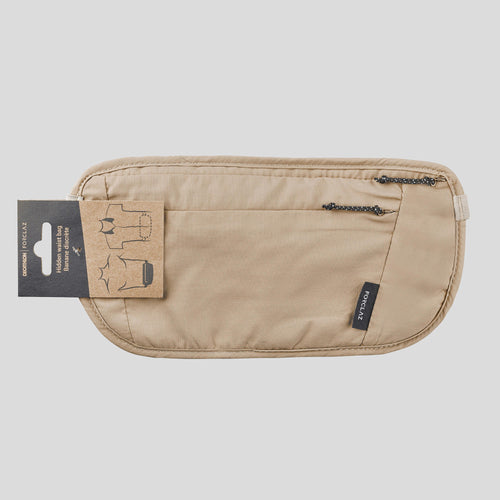 A photo of the Forclaz RFID-Blocking Travel Pack in use