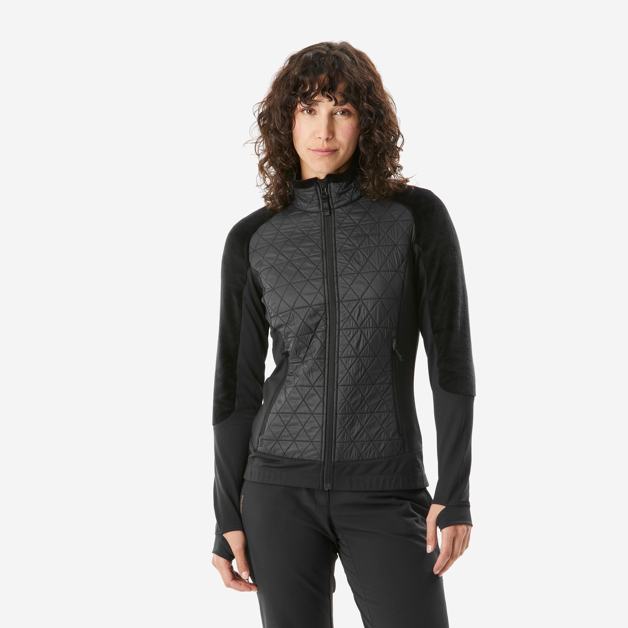 Quechua Women's Warm Hybrid Fleece Hiking Jacket – Decathlon