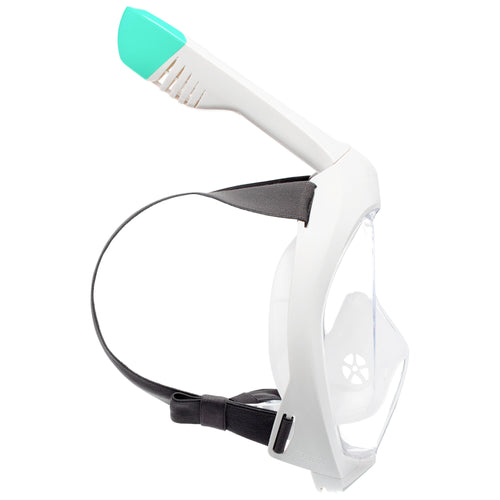 A photo of the Adult's Easybreath Surface Mask - 500 Grey with bag in use