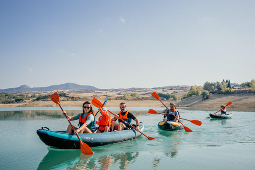 Itiwit Kayak & Packraft PR100 Compact Aluminium Paddle 4 Piece, blood orange Image 1 of 4