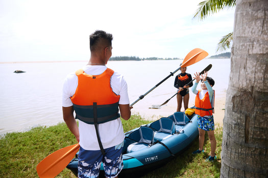 Itiwit Kayak & Packraft PR100 Compact Aluminium Paddle 4 Piece, blood orange Image 2 of 4