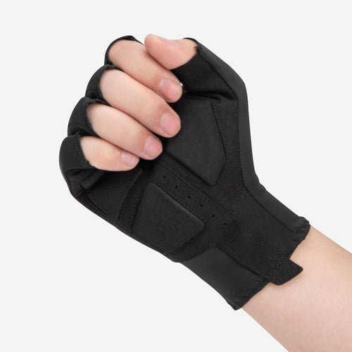A photo of the Van Rysel RCR Road Cycling Gloves in use