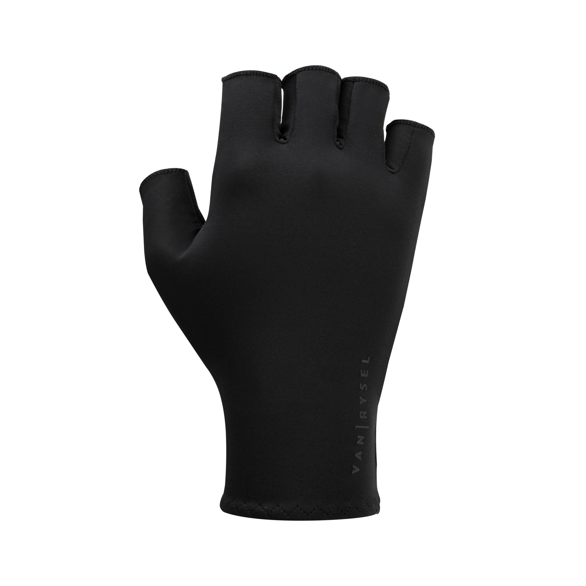 Van Rysel RCR Road Cycling Gloves Smoked Black / 2XL
