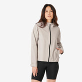 Quechua Women's MH100 Lightweight Waterproof Hiking Jacket, Image of