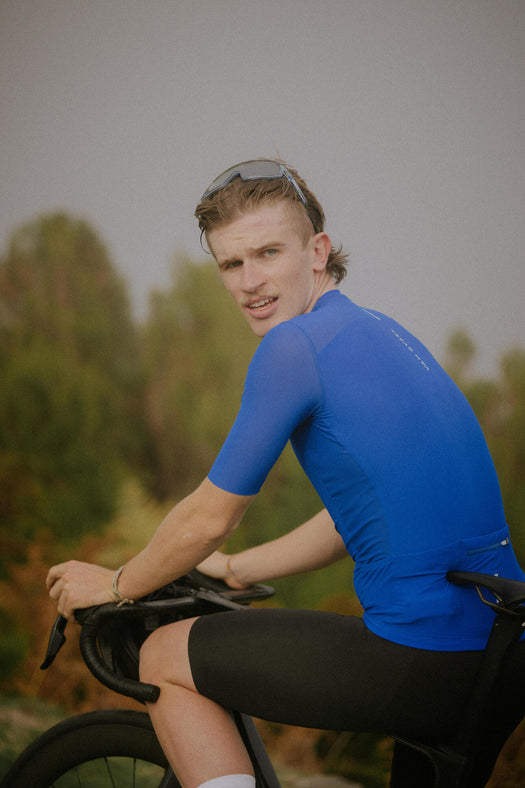 Van Rysel Unisex road cycling short-sleeved summer jersey Racer 2 - Blue, Image 9 of 24