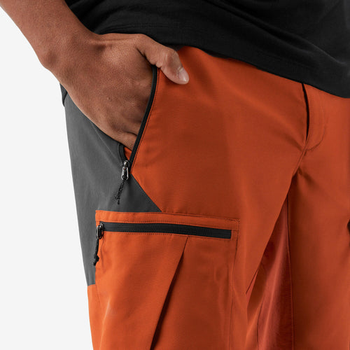 A photo of the Forclaz Men's MT500 Hiking Shorts in use