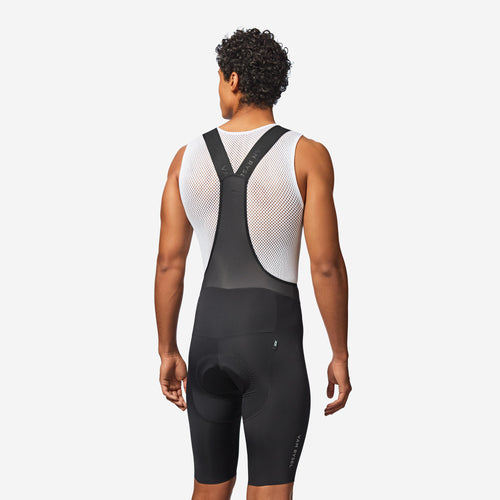 A photo of the Van Rysel Men's RCR 4 Cycling Bib Shorts in use