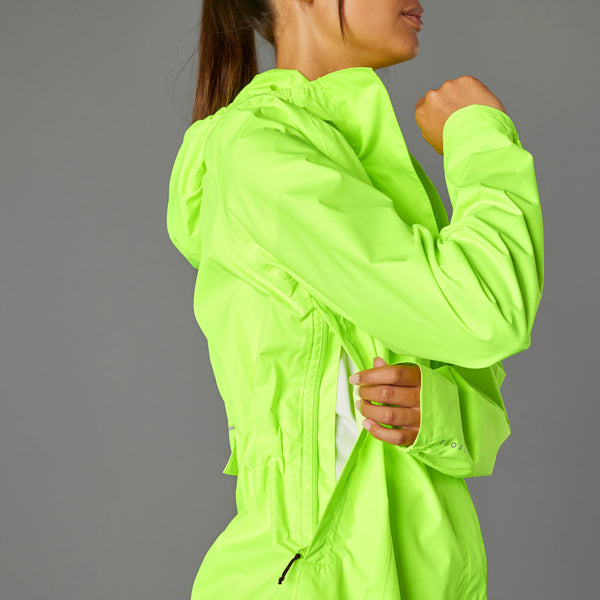 Btwin UC100 High Visibility and Waterproof City Bike Rain Jacket