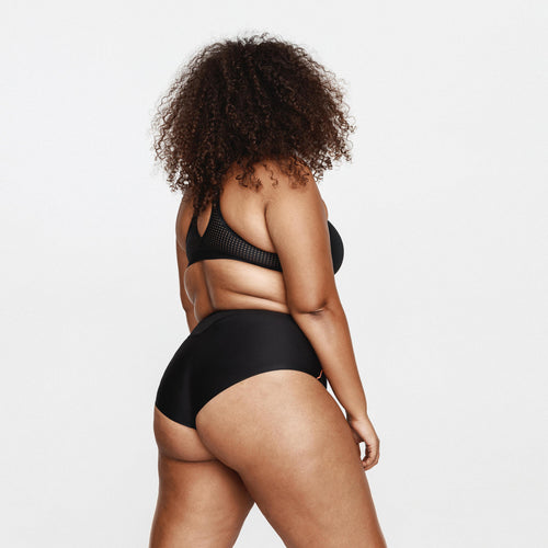 A photo of the Running High Impact Sports Bra with Zipper Women's in use