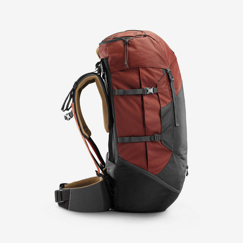 A photo of the Simond Men's MT100 Easyfit 70L Backpacking Pack in use