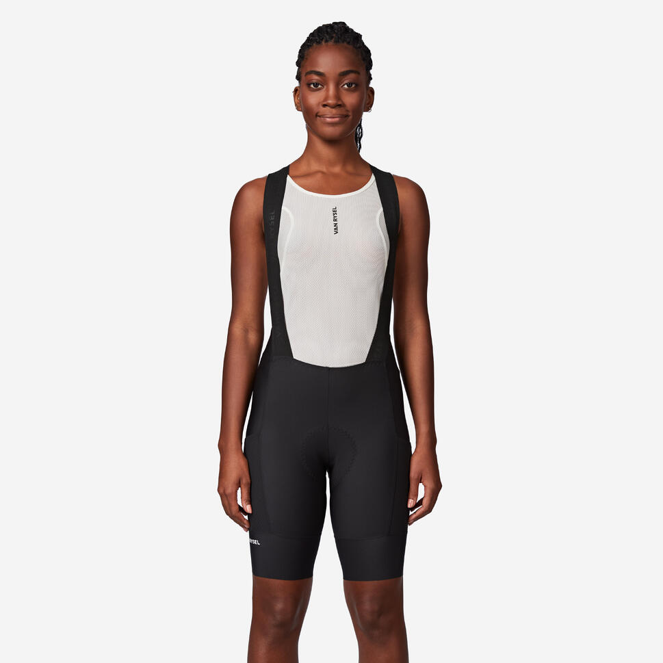 Van Rysel Women's Endurance Road Cycling Bib Shorts Smoked Black / XL