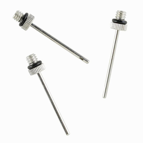A photo of the Kipsta Ball Needle Adapters 3-Pack in use