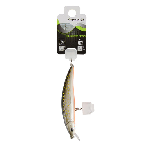 A photo of the Caperlan Quizer 100 Floating Fishing Plug Bait in use