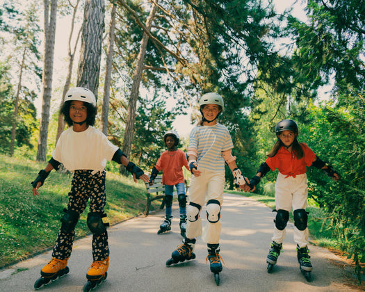 Kids' 3x2 Skating Scooter Skateboard Protectors Set Play - Black, black Image 1 of 5